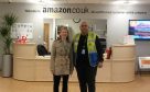 MSP Shirley-Anne Somerville meets Dunfermline centre manager Paul Ashraf