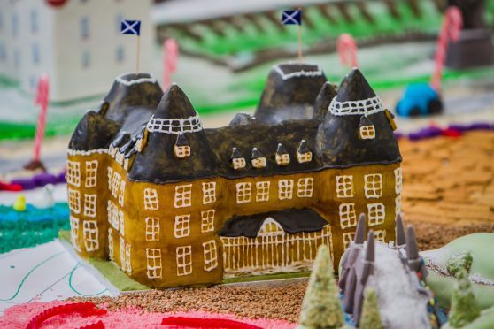 The Atholl Palace Hotel in a cake form.