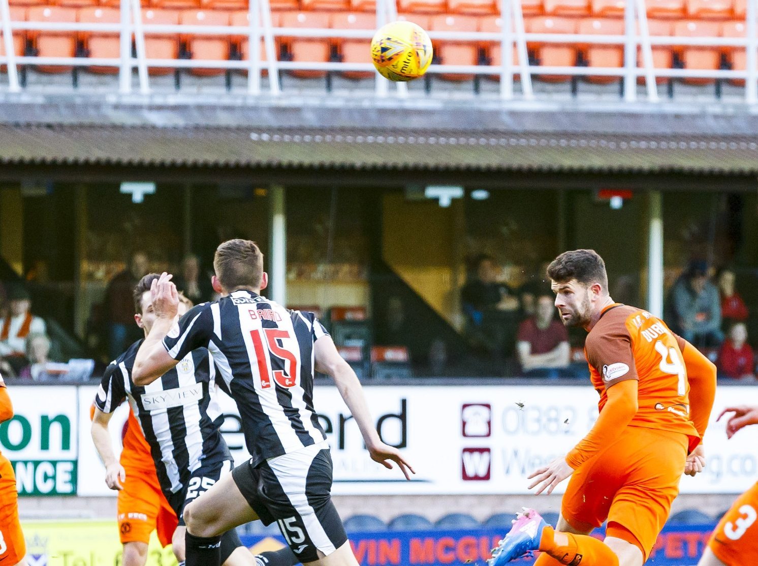 Mark Durnan opens the scoring for Dundee United.