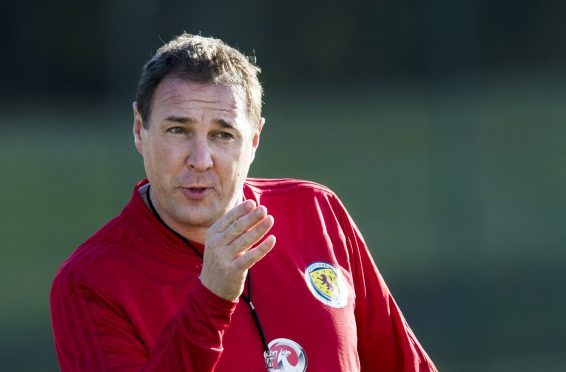 Malky Mackay at training.