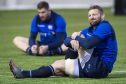 John Barclay shows the strains of a gruelling Autumn Series in training before the game against the Wallabies.