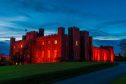 Scone Palace Lights up Red for Remembrance
