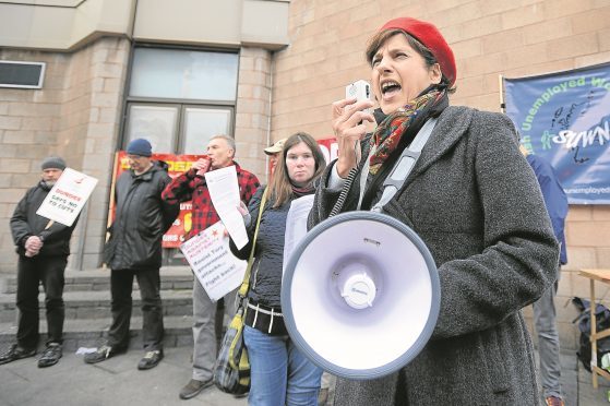 Many protests have  been staged over the introduction of Universal Credit.