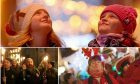 Christmas lights switch-ones were held across Tayside and Fife.