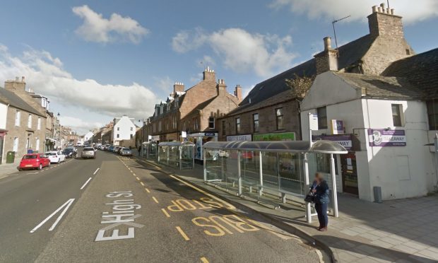 The incident happened in East High Street, Forfar.