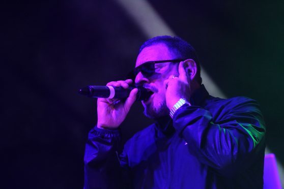 Shaun Ryder performing previously at the Caird Hall.