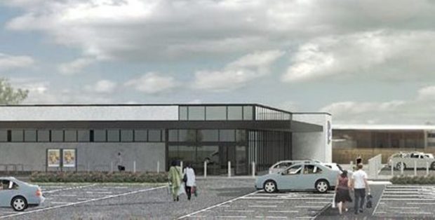 An artist's impression of the Aldi store in Crieff.