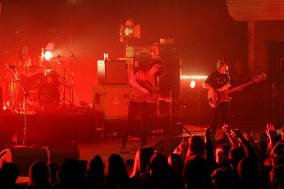 The View on stage at the Caird Hall in 2015.