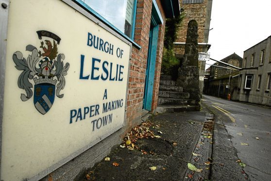 The entrance to the Sapphire Mill at Fettykil, Leslie. Picture: Dougie Nicolson.