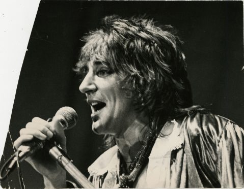 Rod during a 1977 return to the Caird Hall
