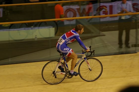 Jason Kenny at the Sir Chris Hoy Velodrome.