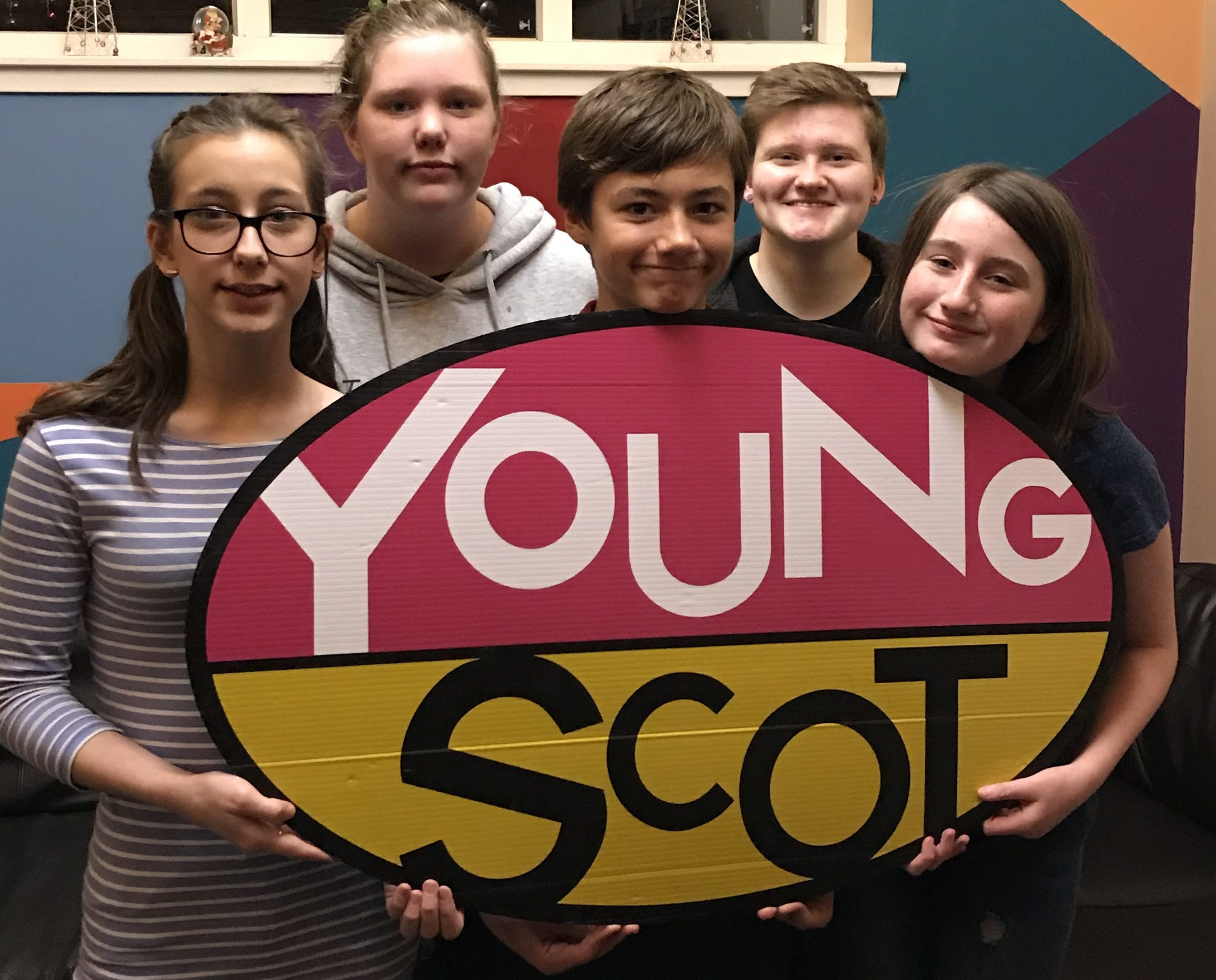 Members of Cupar Youth Cafe in 2017