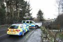 The scene of the crash on the B979 South Deeside Road.