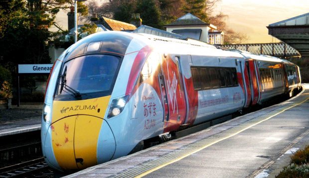The high speed train at Gleneagles.