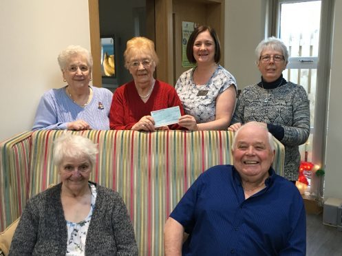 Ferryden Lunch Club representatives at the Adam Centre