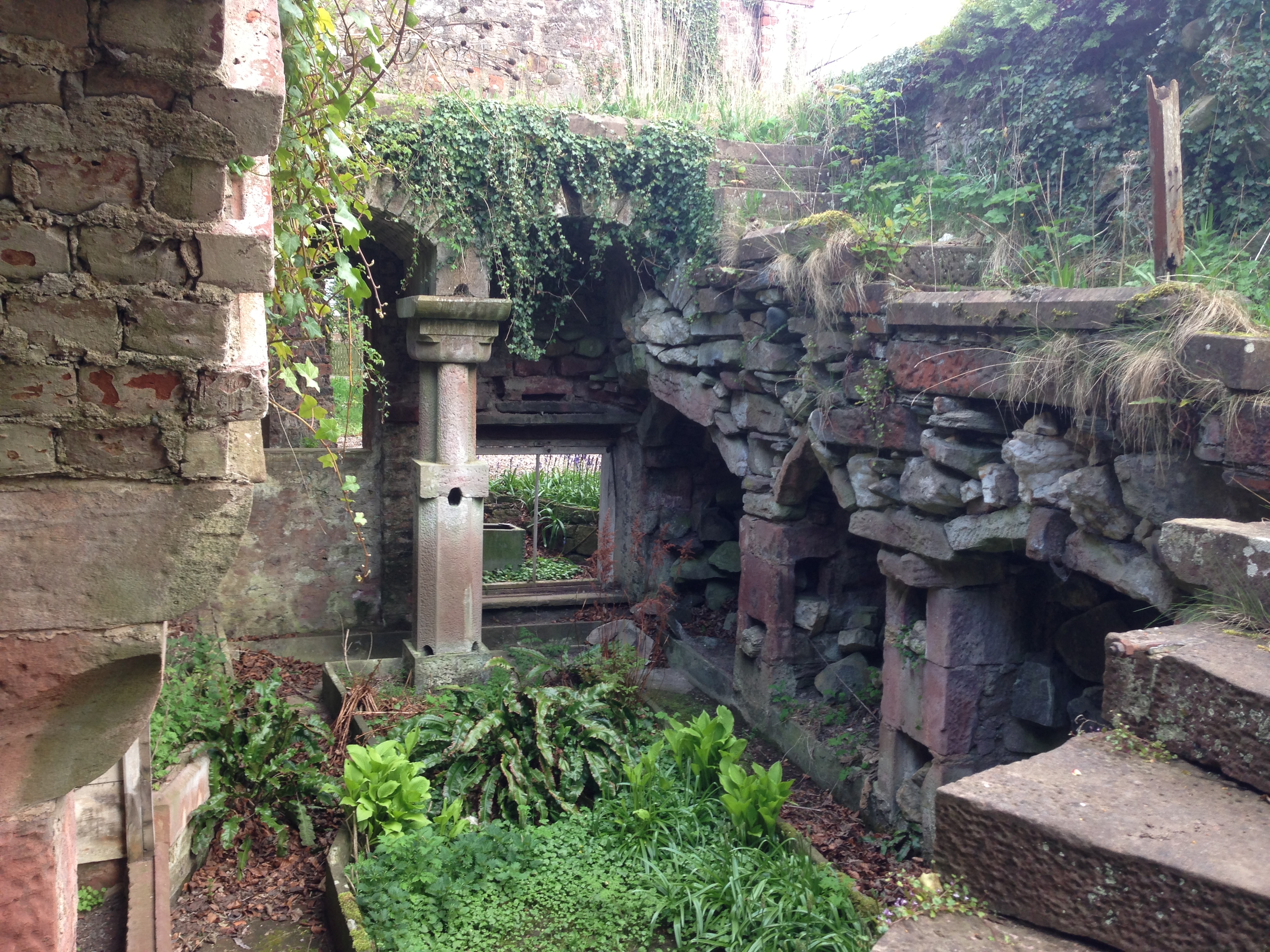 The current fernery in the grounds of Hospitalfield House which will be restored.