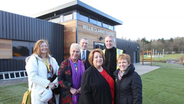 Pic shows; Councillors Lesley Backhouse, Rosemary Liewald, Linda Erskine and Judy Hamilton with Ian Laing - Park Manager and Gavin Turner - Architect.