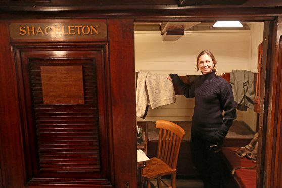 Wendy Searle was granted special access to Shackleton's personal cabin