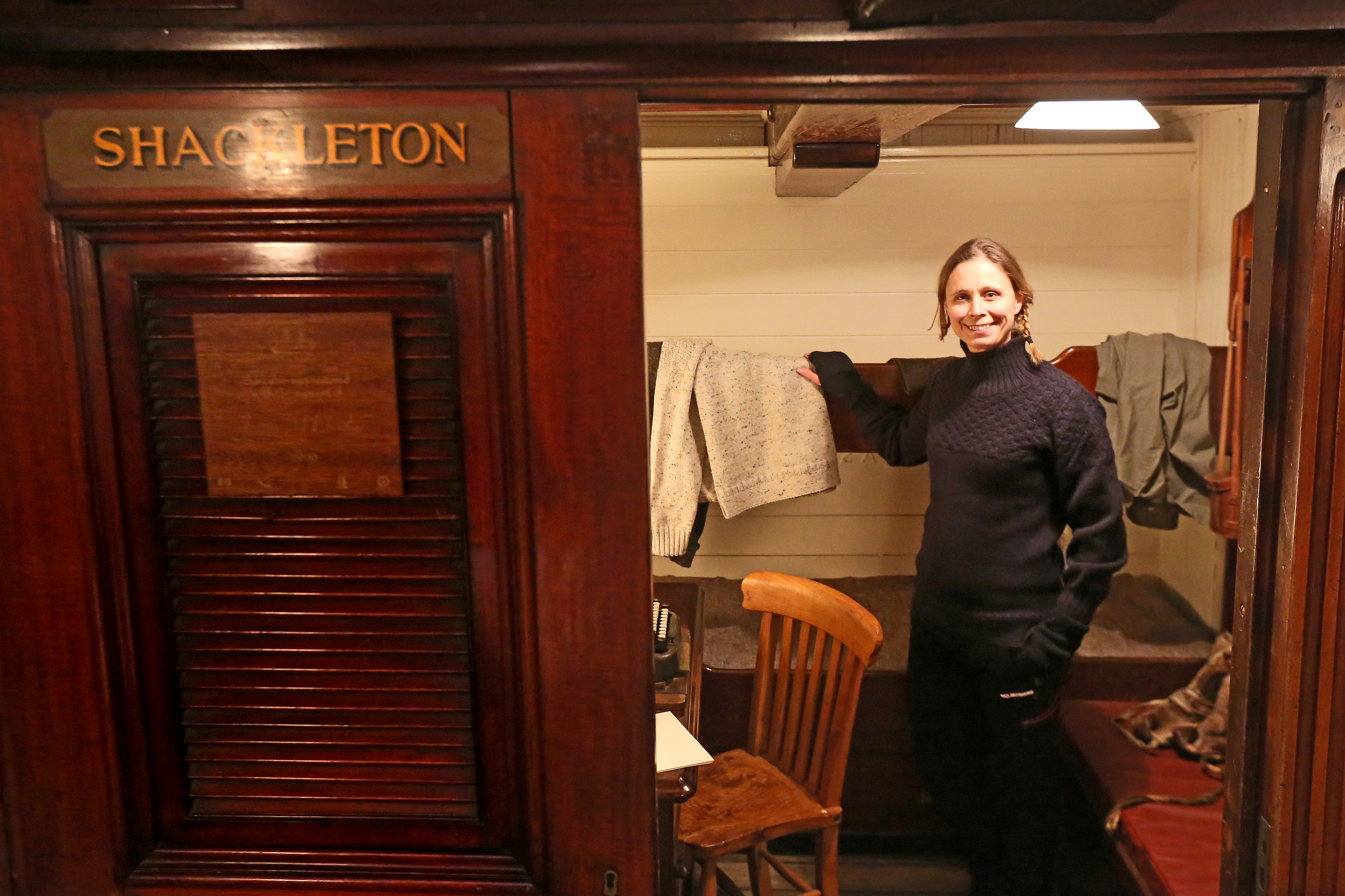 Wendy Searle was granted special access to Shackleton's personal cabin