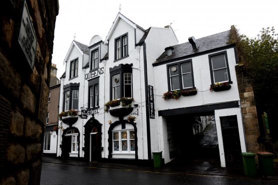 The iconic Queens Hotel in Inverkeithing.