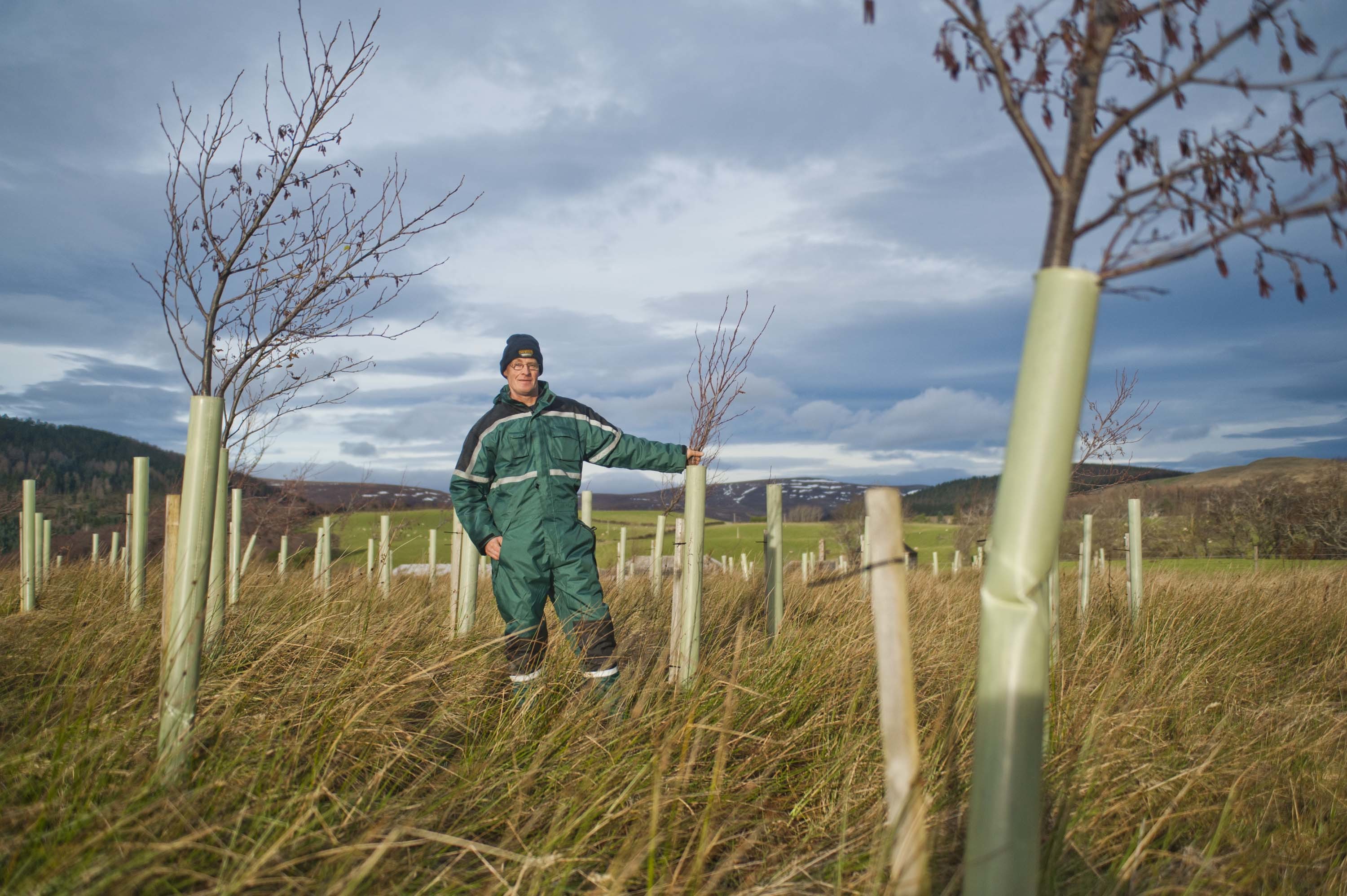 Jim Simmons won the RSPB's Nature of Scotland farming award for his conservation work