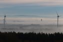 Low lying fog over central Fife.