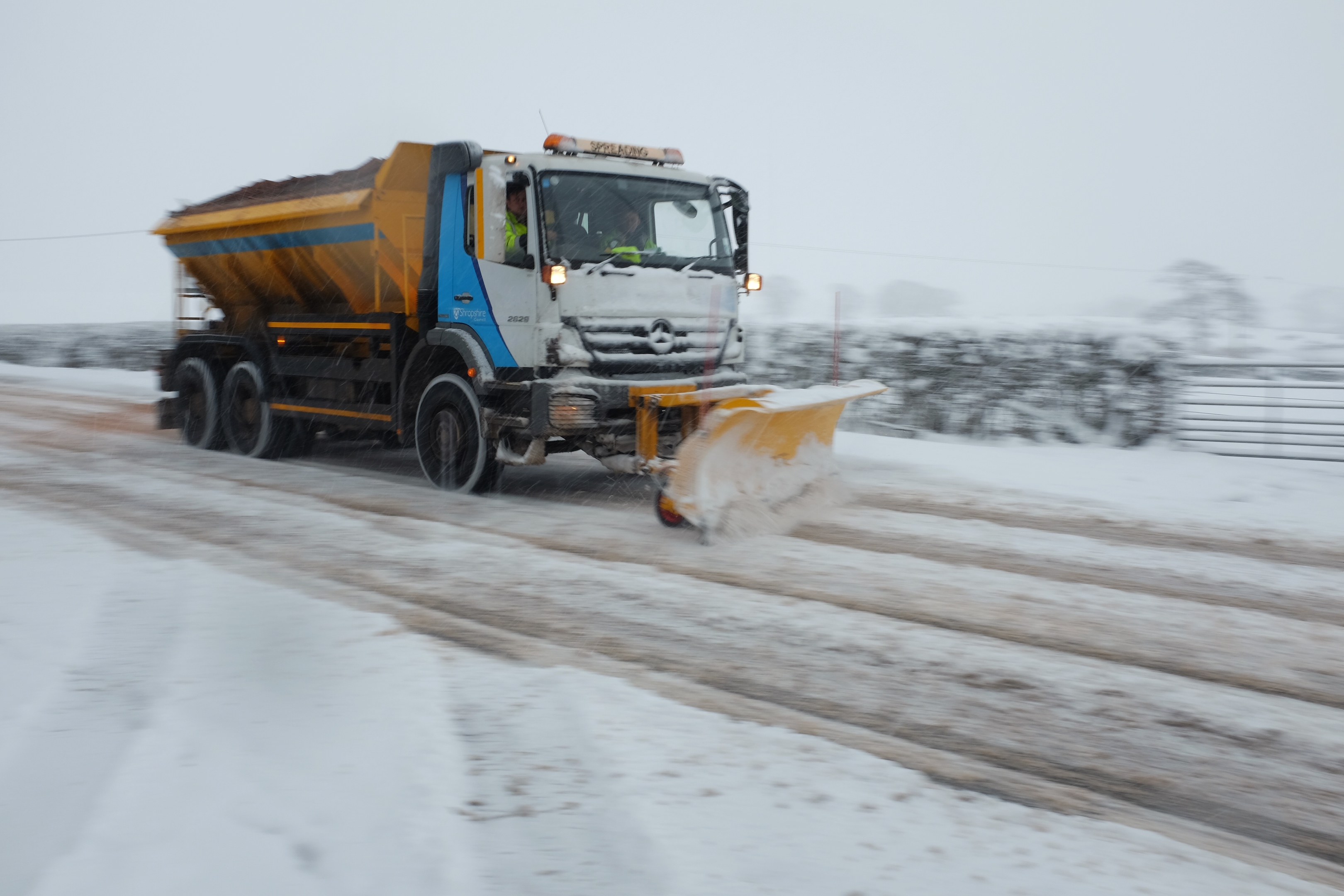 Despite roads being treated, grit may be less effective in low temperatures.