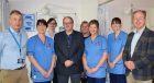 The surgery team alongside Donna Taylor, second left, Grant Whytock in the centre and Ed Dunstan on the right.