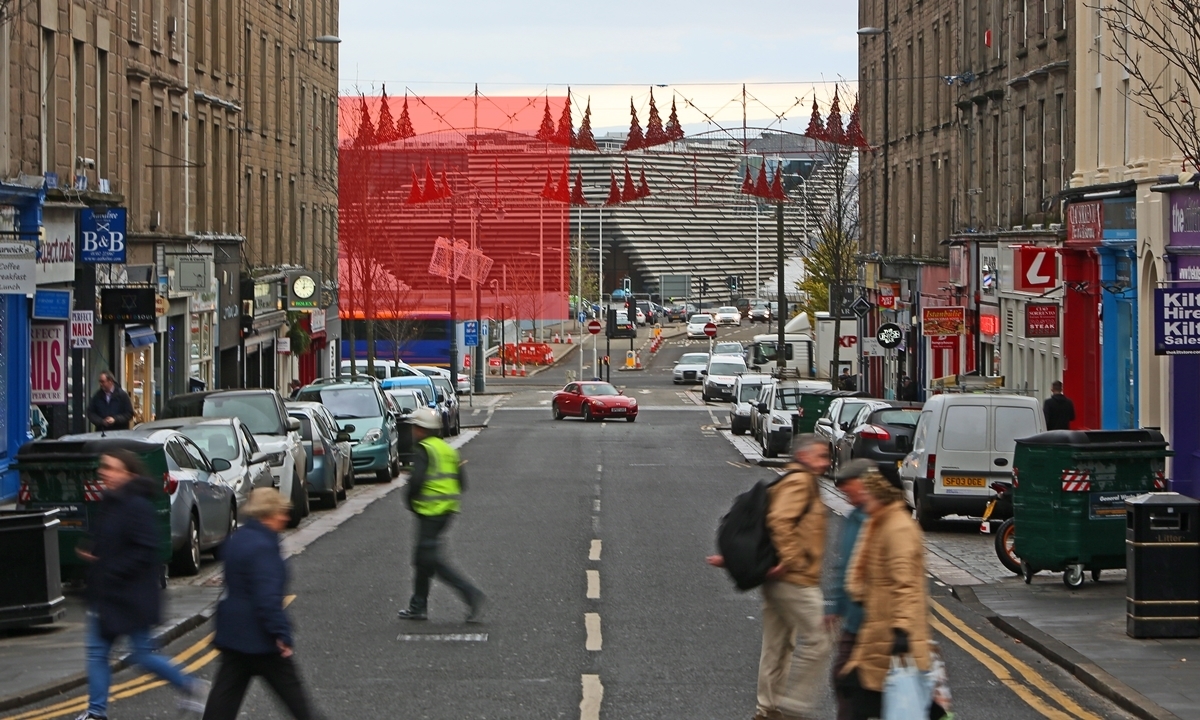 The view of the V&A from the top of Union Street has become one of the city's favourites. But it will be obscured when Site 6 (highlighted in red) is developed into a five-storey office block.