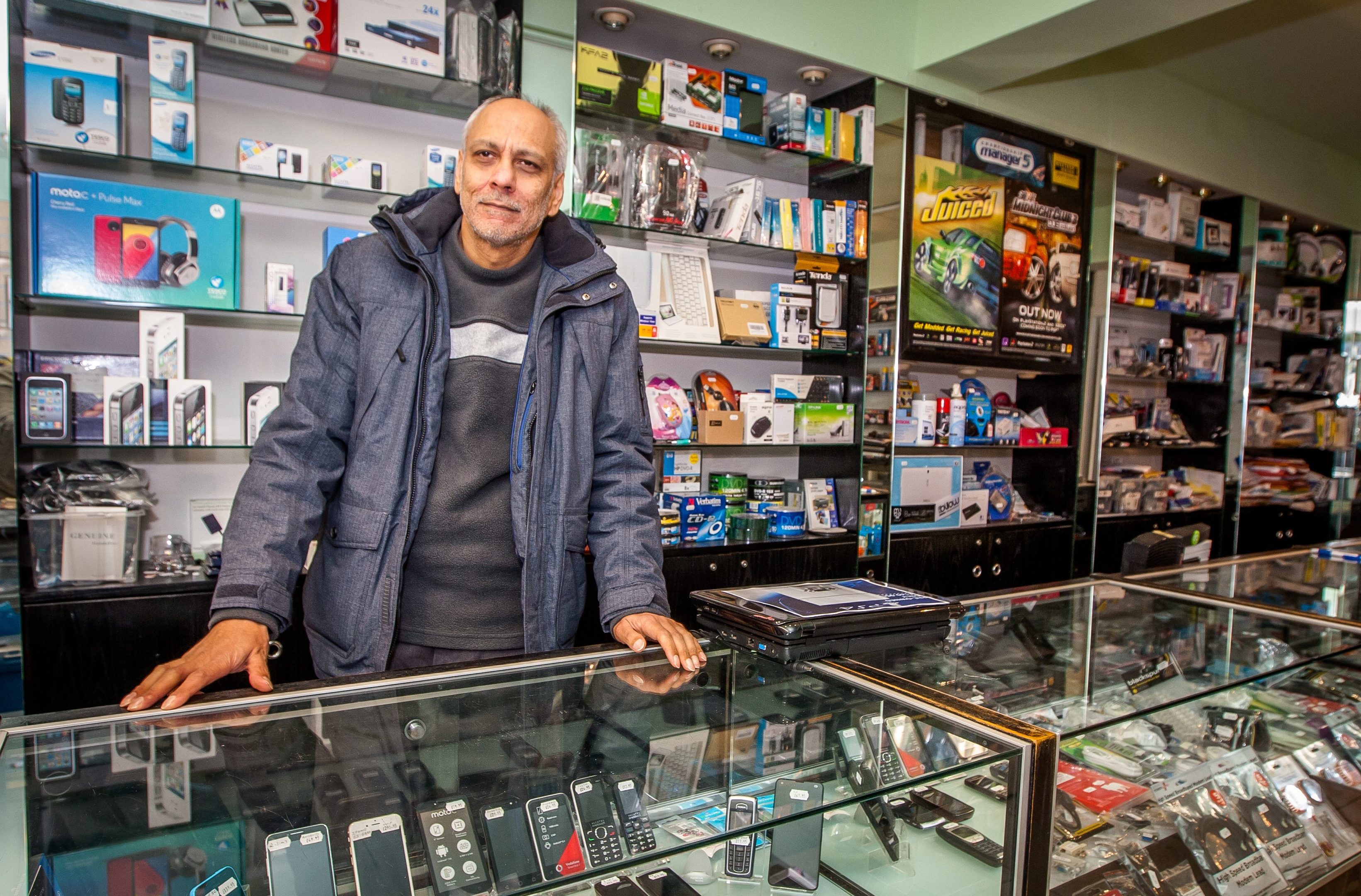 Mohammed Ali, who owns Tekno World in Perth.