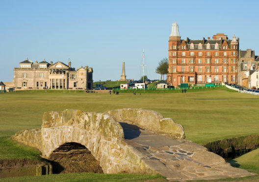 The Old Course in St Andrews.