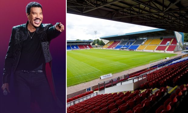 Superstar Lionel Richie is playing McDiarmid Park in the summer.