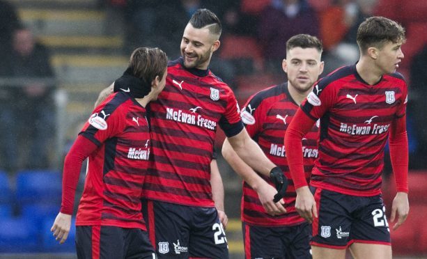 The Dundee players signed off for the winter break with a win in Perth.