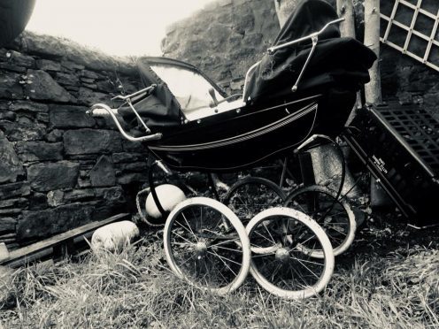 The "haunted" pram.