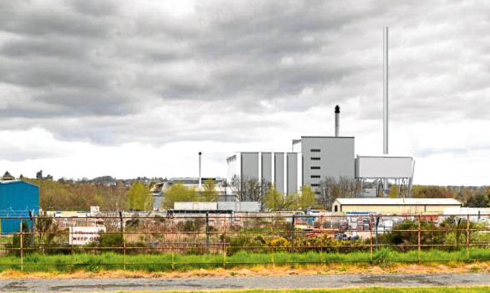 An impression of how the new waste to energy plant at Baldovie, Dundee, will look once built.