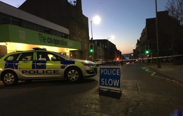 Police on the scene at Albert Street