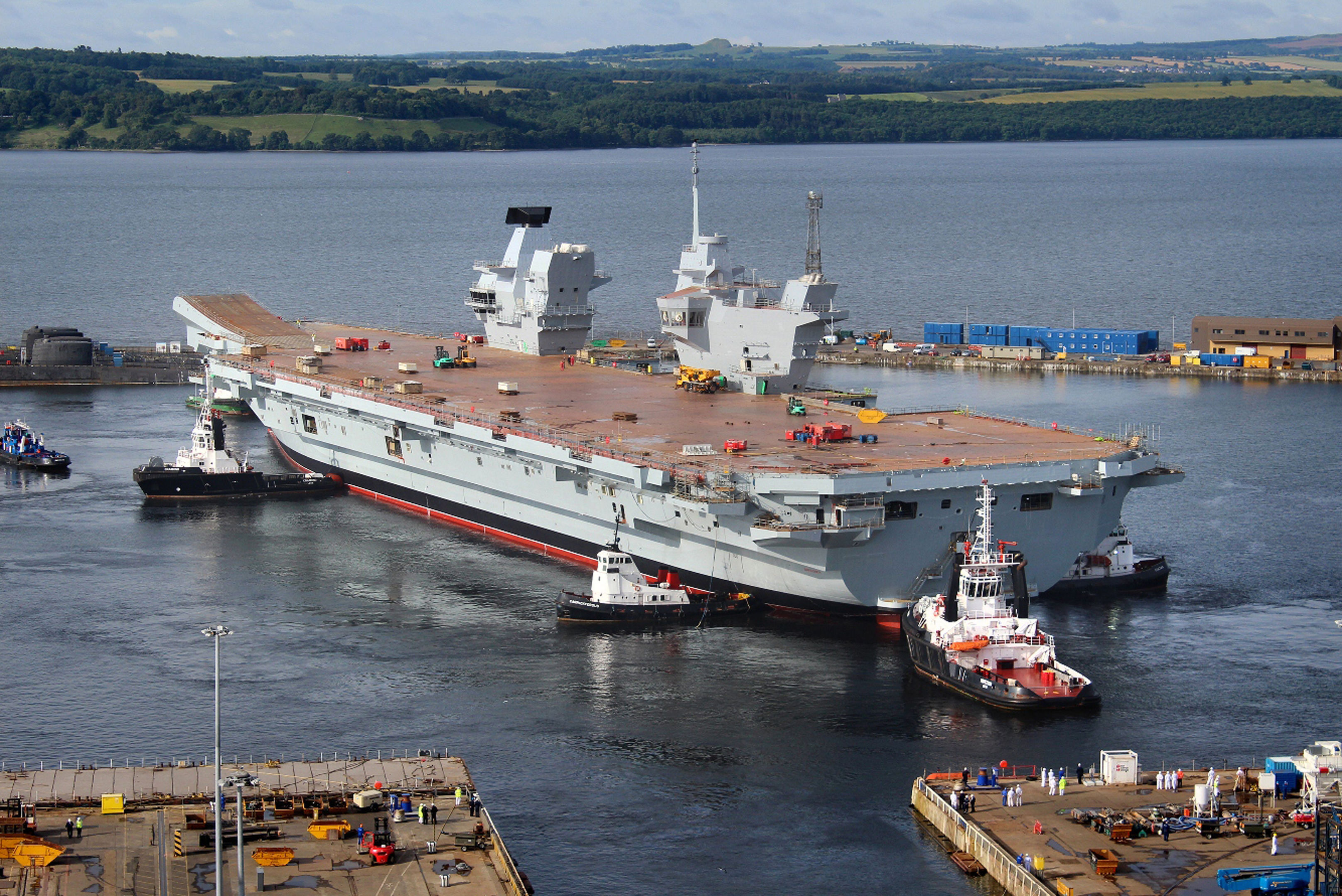 HMS Queen Elizabeth was assembled at Babcock's Rosyth yard.