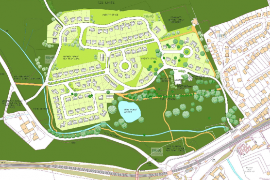 The proposed masterplan for the development.