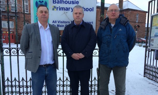 Councillors met at Balhousie Primary on Friday morning