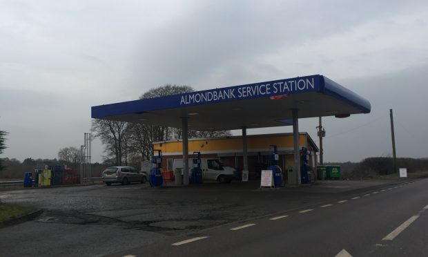 Almondbank Filling Station has closed for repairs following Friday night's break-in