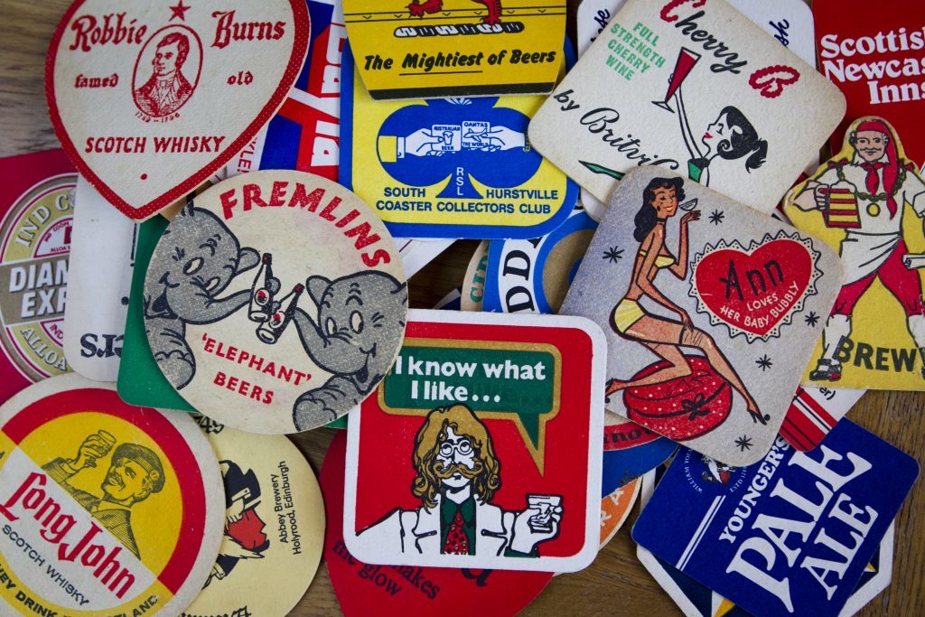 Some of Jans beermat collection