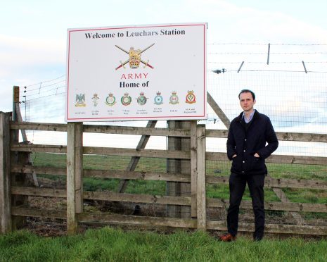 Stephen Gethins pictured at Leuchars Station.