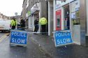 The street was cordoned off after the man was found.
