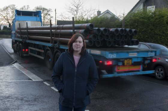 Mum Kellie Doig is leading the campaign for safety measures in Marykirk