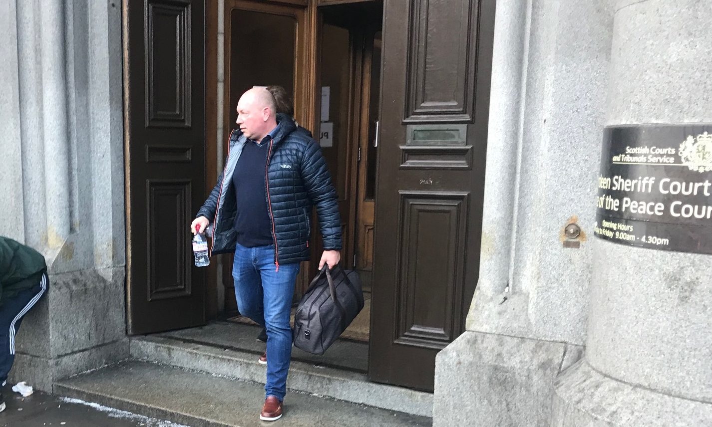 Russell Goodenough at Aberdeen Sheriff Court in December, 2017