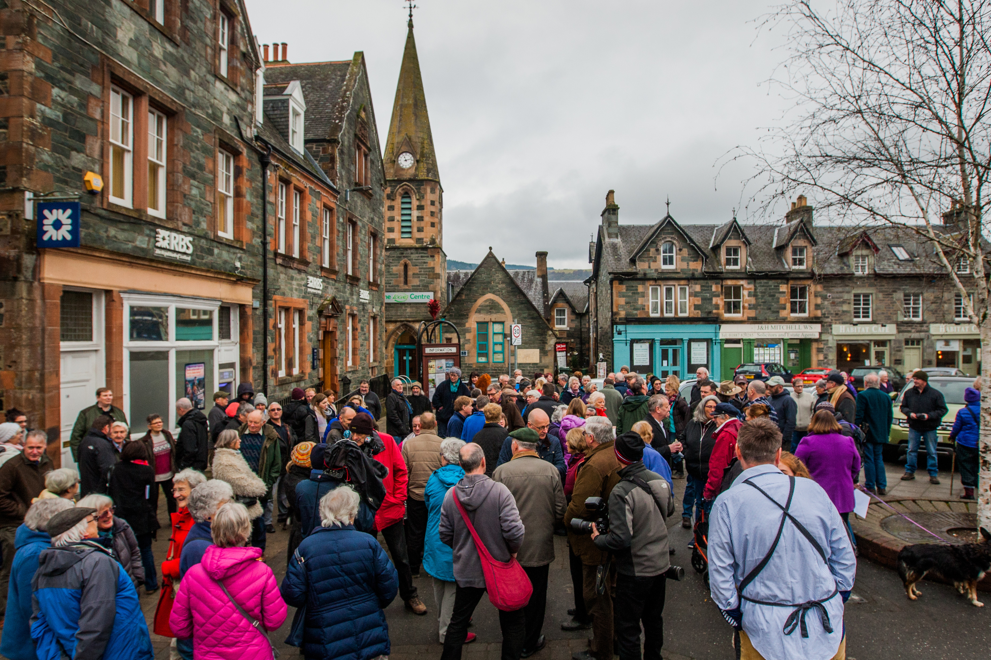 Protests at Aberfeldy