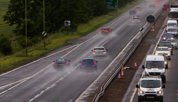 An image showing the A90 at Inchture