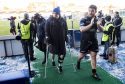 George Turner was on crutches after his injury on Saturday and is out for eight weeks.