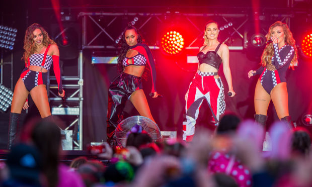Little Mix at Slessor Gardens in 2017.