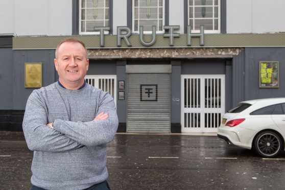 Lee Murray outside Truth.